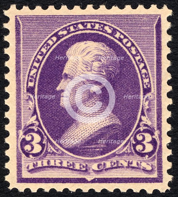 3c Andrew Jackson single, 1890. Creator: Unknown.