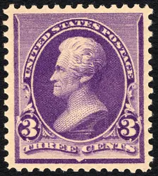 3c Andrew Jackson single, 1890. Creator: Unknown