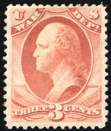 3c Washington War Department single, 1879. Creator: Unknown