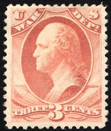3c Washington War Department single, 1879. Creator: Unknown
