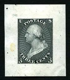3c Washington essay, 1851. Creator: Unknown