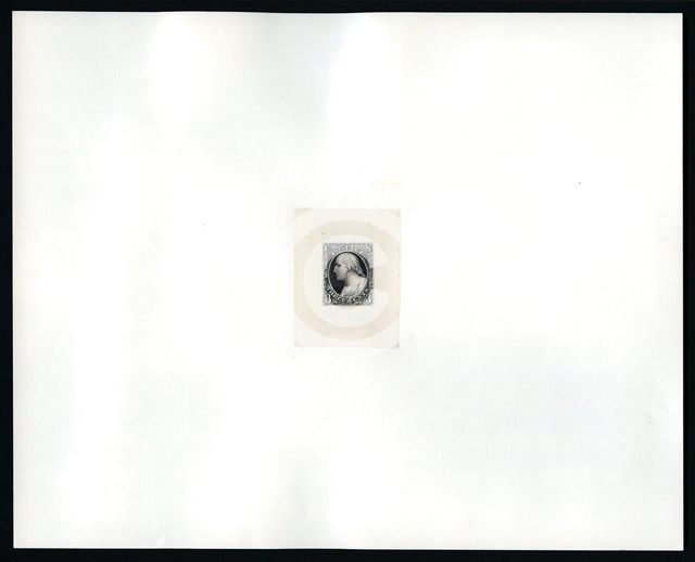 3c Washington essay large die proof, 1851. Creator: Michael Bean.