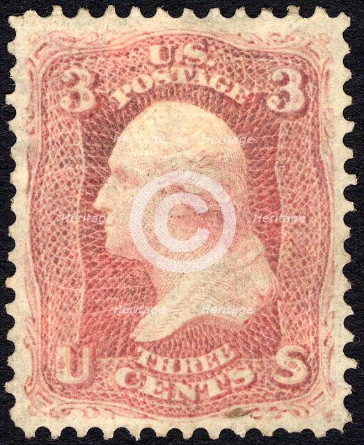 3c Washington single, 1861. Creator: Unknown.