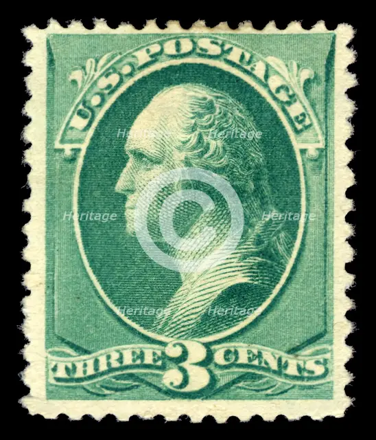 3c Washington single, 1881. Creator: American Bank Note Company.