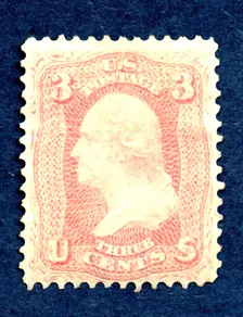 3c Washington single, August 17, 1861. Creator: National Bank Note Company