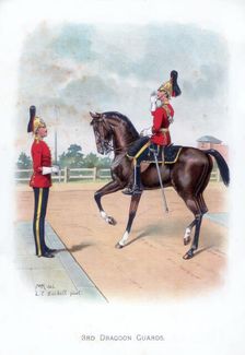 3rd Dragoon Guards 1915.Artist: LE Buckell