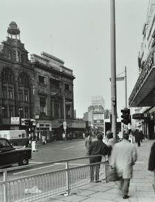 1-5 Tottenham Court Road, Westminster LB, London: looking north, 1975. Creator: Unknown