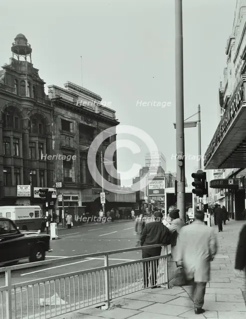 1-5 Tottenham Court Road, Westminster LB, London: looking north, 1975. Creator: Unknown.