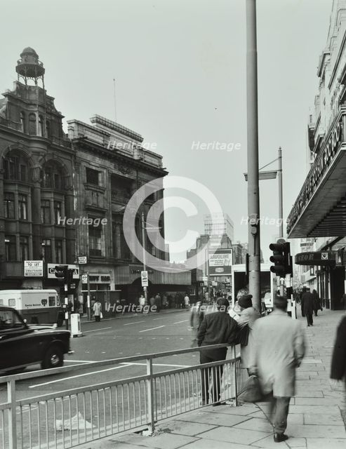 1-5 Tottenham Court Road, Westminster LB, London: looking north, 1975. Creator: Unknown.