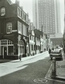 1-17 Shepherd Market, Westminster LB, London: looking east, 1967. Creator: Unknown