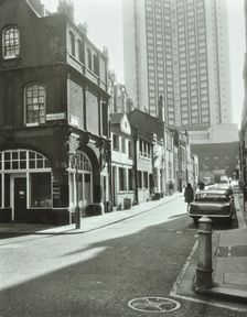 1-17 Shepherd Market, Westminster LB, London: looking east, 1967. Creator: Unknown