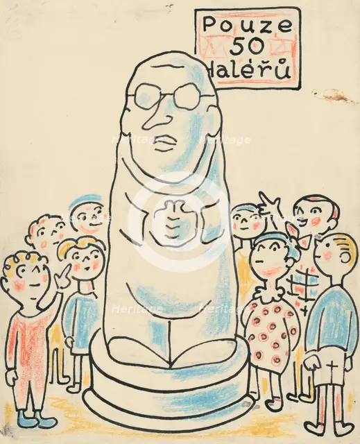 1. The Tale of the Dog and the Cat, around 1928. Creator: Josef Capek.