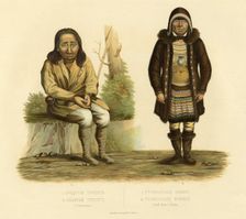 1. A Tungus Vagrant; 2. A Tungus Deerherd; An Elder, 1856. Creator: Ivan Dem'ianovich Bulychev