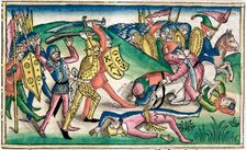 1 Kings 15:16: War between Asa and Baasha. Creator: Unknown