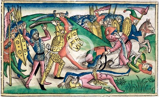 1 Kings 15:16: War between Asa and Baasha. Creator: Unknown.
