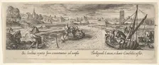 1 of 8 plates on Hunting and Fishing. Creator: Unknown