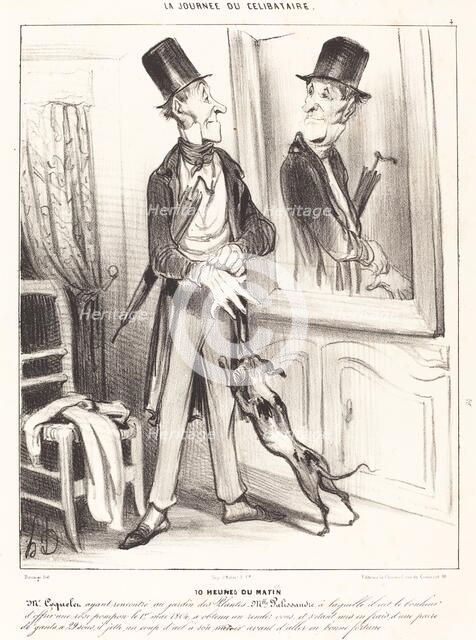 10 heures du matin, 1839. Creator: Honore Daumier.