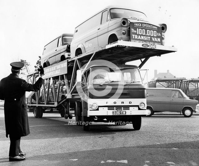 100,000th Transit van is delivered 1968. Creator: Unknown.