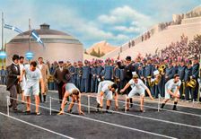 100 metres sprint race at the Olympic Games, Athens, 1896, (1936)