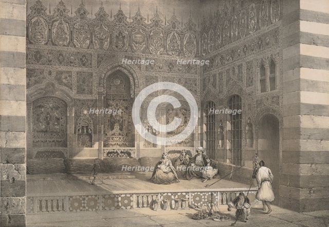 100. Un Iwân, à Damas, 1843. Creator: H. Clerget.