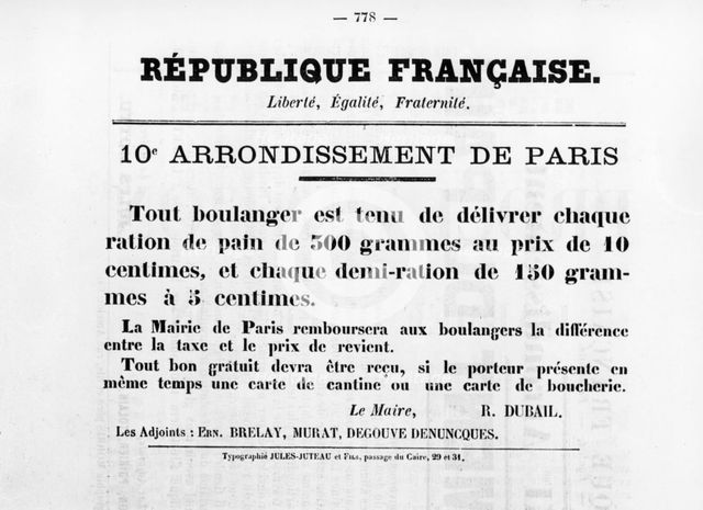 10th Arrondissement de Paris, from French Political posters of the Paris Commune,  May 1871. Artist: Unknown