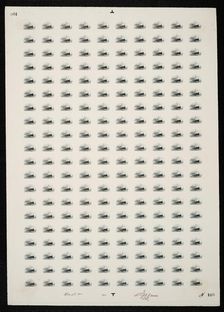 10c Pan-American Fast Ocean Navigation vignette plate proof, 487. Creator: Bureau of Engraving and Printing