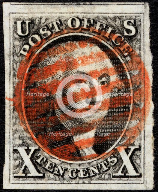 10c Washington single, 1847. Creator: Unknown.