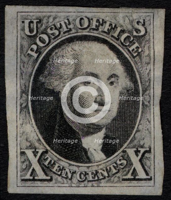 10c Washington single, 1847. Creator: Unknown.