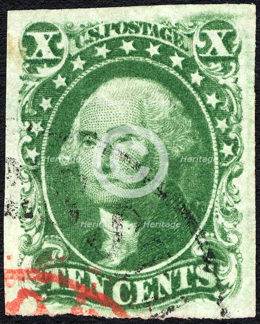 10c Washington single, 1855. Creator: Unknown.