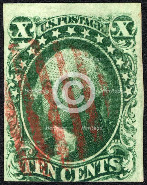 10c Washington single, 1855. Creator: Unknown.