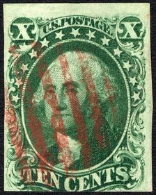 10c Washington single, 1855. Creator: Unknown