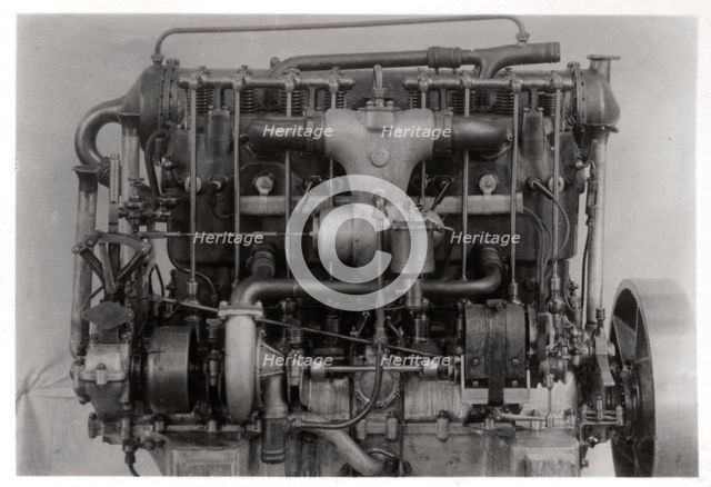 115 PS Daimler airship engine of Zeppelin LZ 6, c1909-1910 (1933). Artist: Unknown