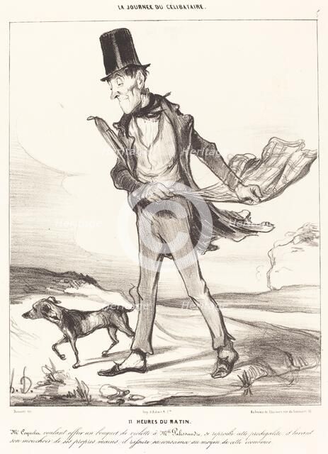 11 heures du matin, 1839. Creator: Honore Daumier.