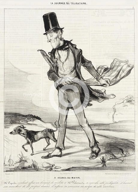 11 heures du matin, 1839. Creator: Honore Daumier.
