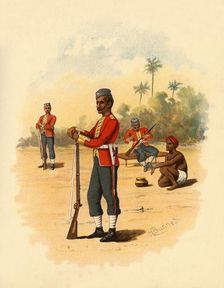 11th Bengal Native Infantry 1890. Creator: Godfrey Douglas Giles