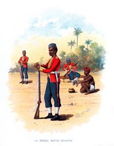 11th Bengal Native Infantry c1890.Artist: H Bunnett
