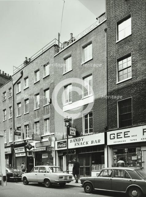 12-105 Little Newport Street, Westminster LB, London: front elevations, 1975. Creator: Unknown.