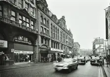 12-26 Shaftesbury Avenue, Westminster LB, London: looking to Piccadilly Circus, taxi, traffic, 1973. Creator: Unknown
