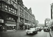 12-26 Shaftesbury Avenue, Westminster LB, London: looking to Piccadilly Circus, taxi, traffic, 1973. Creator: Unknown