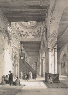 12. Intérieur, Mosquée d’Ibn Toûloûn, 1843. Creator: Joseph Philibert Girault De Prangey