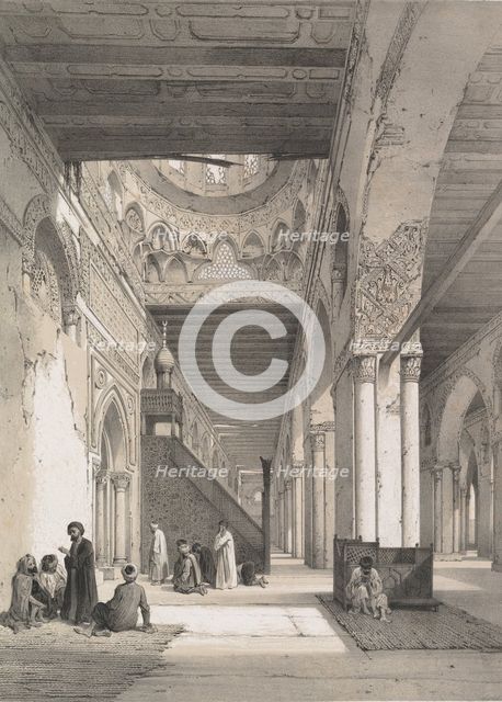 12. Intérieur, Mosquée d’Ibn Toûloûn, 1843. Creator: Joseph Philibert Girault De Prangey.