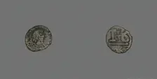 12 Nummi (Coin) of a Byzantine Emperor, Roman Period, 6th century CE. Creator: Unknown