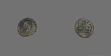 12 Nummi (Coin) of a Byzantine Emperor, Roman Period, 6th century CE. Creator: Unknown