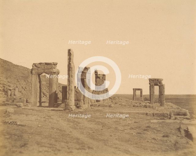 (12) [Persepolis, (W: before restoration), 1840s-60s. Creator: Luigi Pesce.