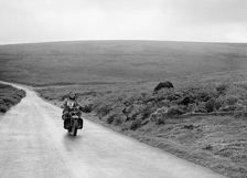 1208 cc Harley-Davidson of FJ Sturley, winner of a bronze award at the MCC Torquay Rally, July 1937. Artist: Bill Brunell