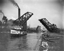 12th St. Bascule Bridge, Chicago, Ill., between 1900 and 1910. Creator: Unknown