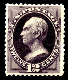 12c Henry Clay special printing single, 1875. Creator: Continental Bank Note Company