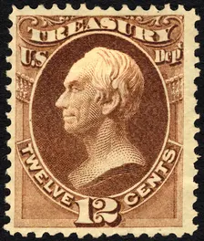 12c Henry Clay Treasury Department single, 1873. Creator: Unknown