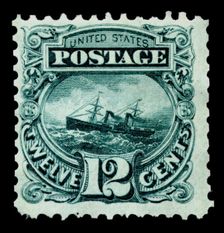 12c S.S. Adriatic re-issue single, 1875. Creator: National Bank Note Company