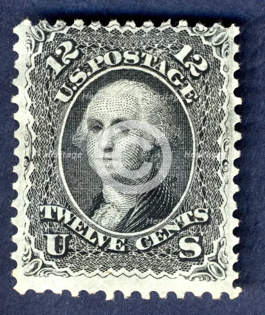 12c Washington E Grill single, 1867. Creator: National Bank Note Company.